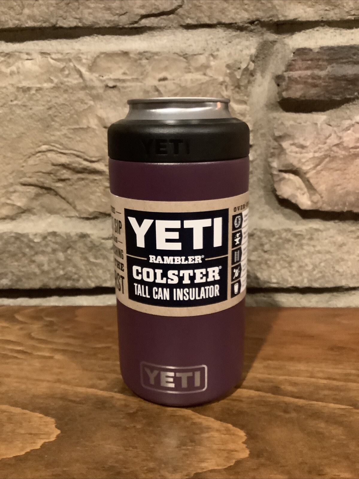 YETI Rambler 16oz Tall Colster Can Insulator in Nordic Purple - Brand New