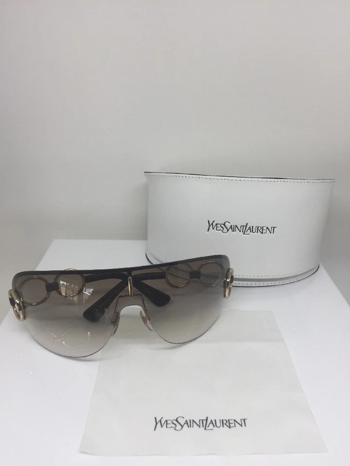 Nuevas gafas de sol Yves Saint Laurent Shield YSL 6115/S gafas de sol C. J5GDL doradas