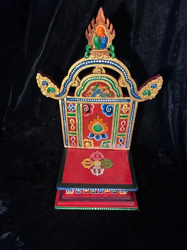 Buddhistischer Schrein aus Holz 40 cm