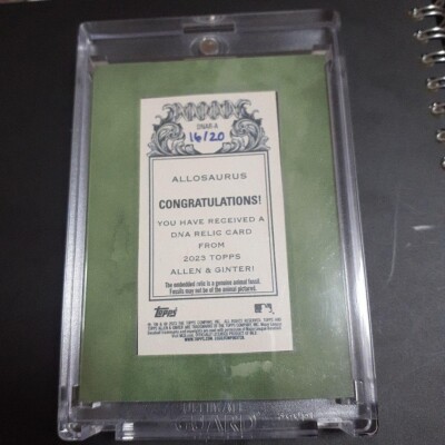 Allen Ginter DNA Relic Fossil Allosaurus #1f2b5d | eBay