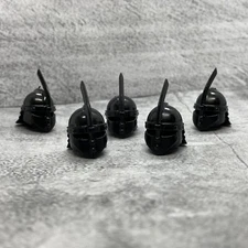 5pack Black Roman Knight helmet Blocks Accessories for Minifigures gA20204