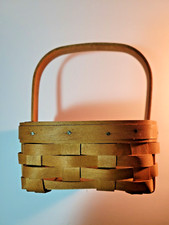 Longaberger 2003 Tarragon Square Basket with Plastic Liner Made in USA