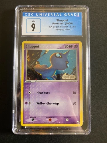 POKEMON TCG SHUPPET 63/92 EX LEGEND MAKER REVERSE HOLO CGC 9!!