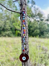 41 Piece Macrame Wall Hanging Multicolor Evil Eye