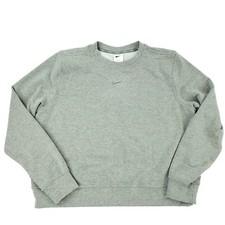 Nike Size Large Dri-FIT One Women's Crew-Neck French Terry Sweatshirt Gray NWOT