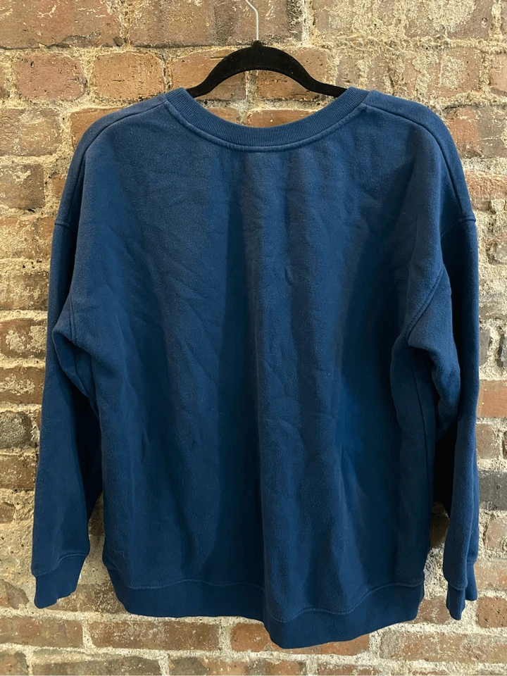 Sudadera Pullover Green Tea Deep Blue LOVE Para Mujer Talla Mediana M Foto 2 de 4