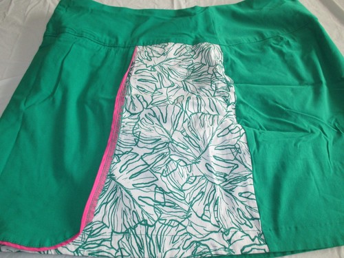 Womens green white pink floral skort Lady Hagen Plus size XXL 2XL - Imagen 2 de 2