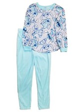 Lilo  Stitch Disney Girls Blue 2pc Sleep Set Pajamas Shirt  Pants