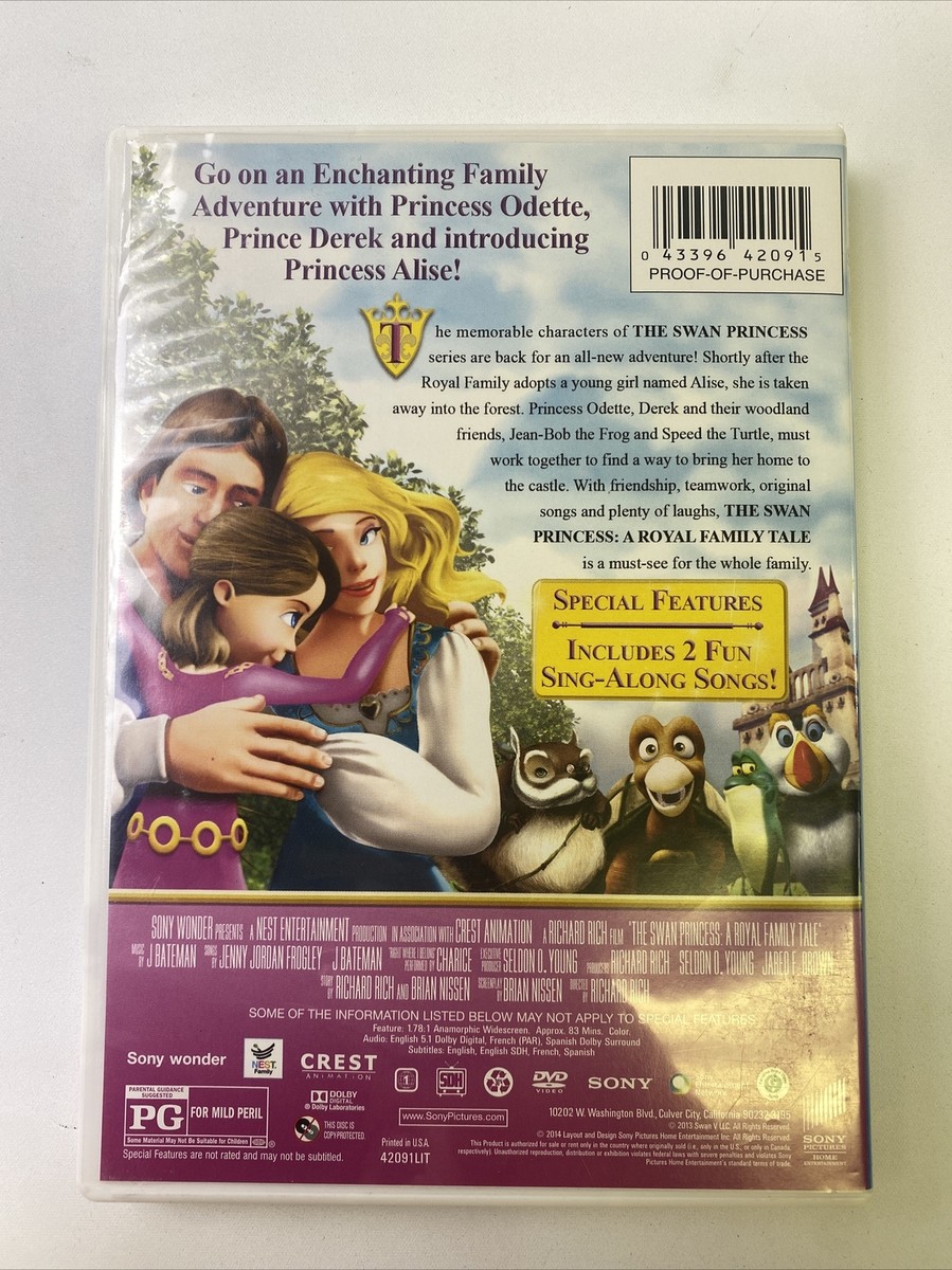 The Swan Princess: A Royal Family Tale (DVD, 2013 The Swan Princess: A Royal Family Tale (DVD, 2013