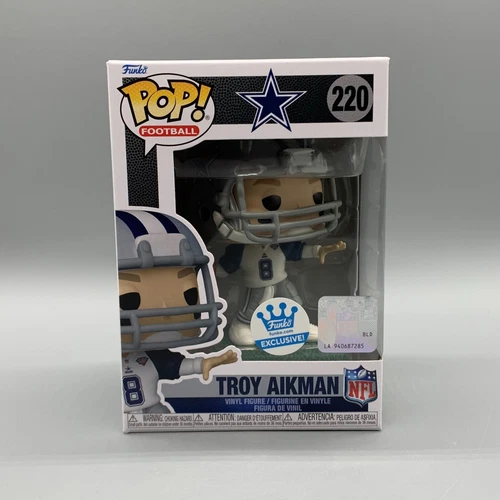 FUNKO POP! FOOTBALL #220 TROY AIKMAN DALLAS COWBOYS FUNKO EXCLUSIVE W/ PROTECTOR