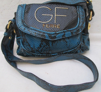 - Echte kleine Handtasche GIANFRANCO FERRÉ Reptilleder Vintage