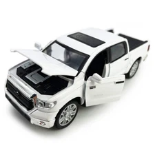 1/36 Tundra Pickup Truck Model Car Diecast Toy Vehicle Metal Pull Back White