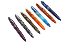 Click Yen Full Acrylic Fountain Pen With Jowo Nib & Chrome Trims New In Box