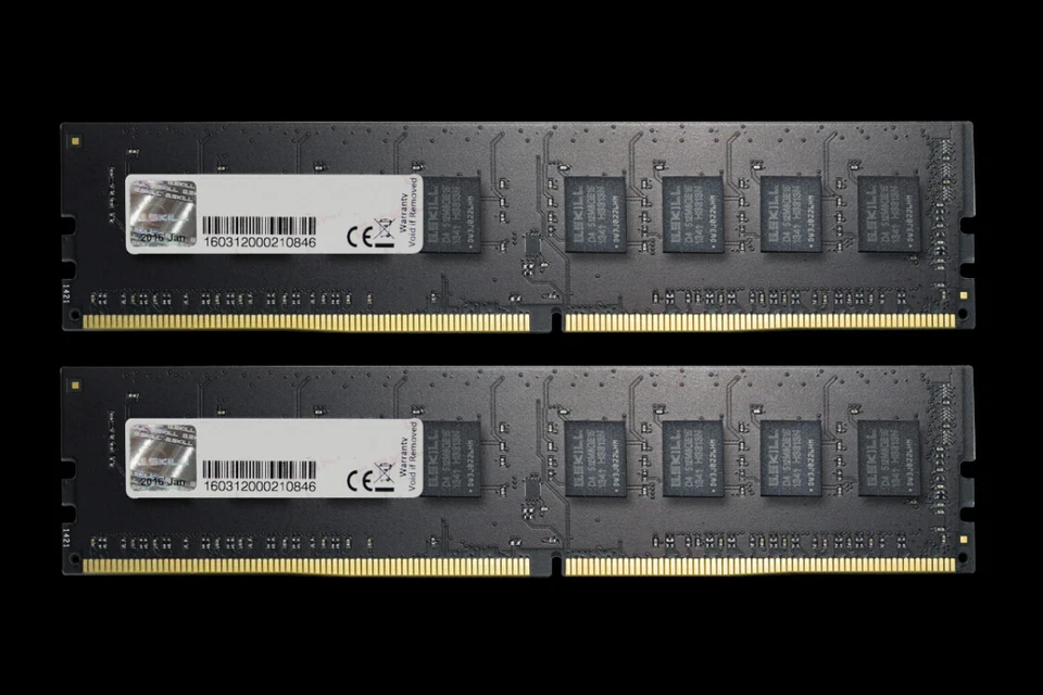8GB G.Skill DDR4 2400MHz PC4-19200 CL17 Dual Channel Memory Kit (2x 4GB) - Image 2 of 3