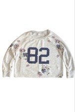 Old Navy 82 Floral Long Sleeve Sweatshirt Girls Size S 6/7 