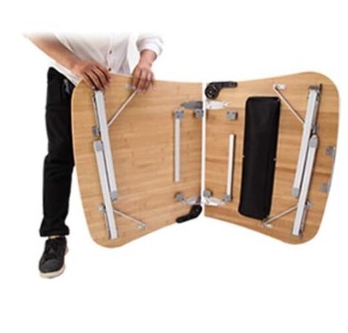 KingCamp Folding Camping Game Table Bamboo 47.2” x 27.5” - Picture 7 of 12