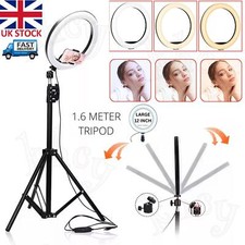 12'' LED Selfie Ring Light with Tripod Stand&Cell Phone Holder for Makeup Live