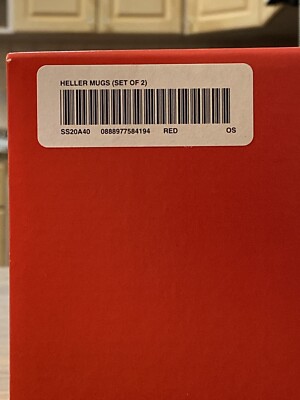 Supreme Heller Mugs (Set of 2)  red 新品 Supreme Heller Mugs (Set of 2) (SS20) - $38