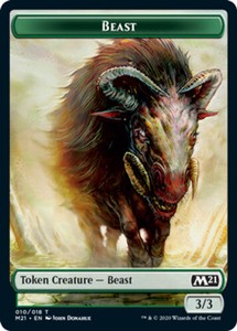 Beast Token x4 - Magic Core Set 2021 - NM-Mint, English - Magic Core Set 2021