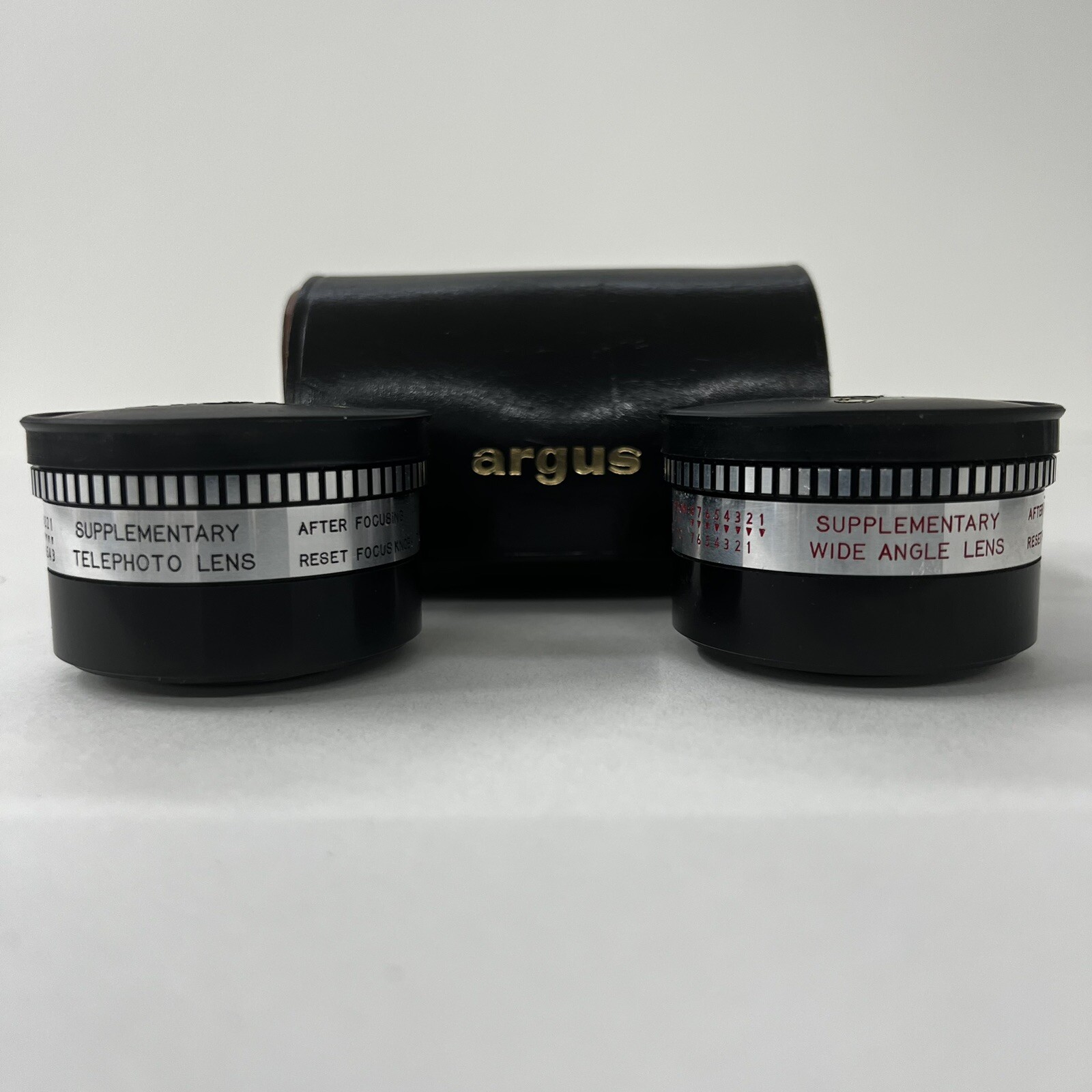 Argus Supplementary Wide Angle & Telephoto Lens With Case
