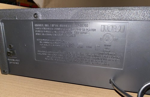 RCA RP-8070D 5 DISC CD CHANGER COMPACT DISC PLAYER, NO REMOTE (WORKS!) - Picture 6 of 7