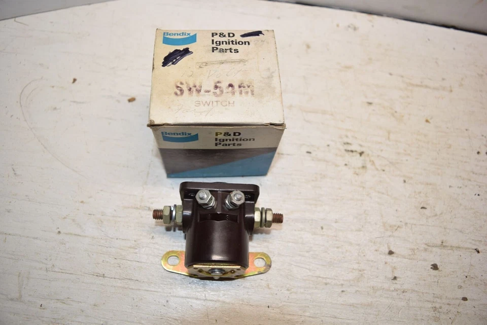 NOS Bendix P&D SW-54M Starter Switch 6 Volt - C57 - Изображение 2 из 3