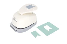 Bira Craft 1 inch Banner Shape Lever Action Craft Punch for Paper Crafting 