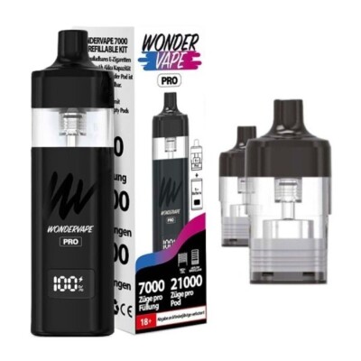 Wondervape 7000 Pro mit wechselbaren Pod 10ml 850mAh E-Zigarette oder Ersatzpods