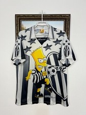 Vintage 1999 Simpsons Graphic Juventus Football Shirt Soccer Jersey Mens Size M