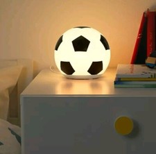 New Ikea ÄNGARNA LED table Kids Table Desk Footy lamp Football Black White light