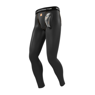SHOCK DOCTOR LONG COMPRESSION PANT WITH BIO-FLEX CUP HOCKEY JOCK