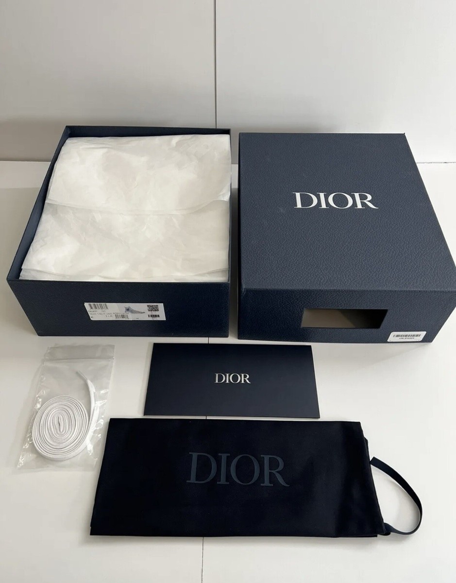 DIOR 箱 Dior And Kenny Scharf B23 High-Top Sneakers In Dior Oblique White