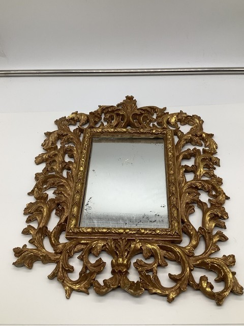 Vintage Christmas Couture By Jason Keith Mirror Ornate Gold Vintage Christmas Couture By Jason Keith Mirror Ornate Gold
