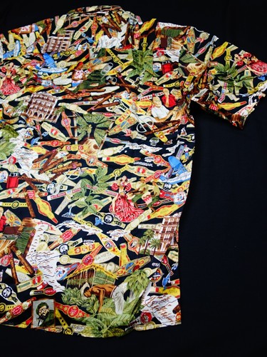 NEW! REYN SPOONER CAMP SHIRT  XXL CUBAN CIGAR SMOKE HAVANA GIRL TOBACCO USA LAWN - Imagen 8 de 23