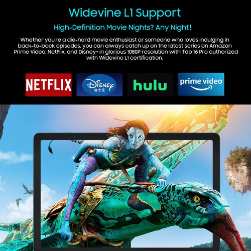 Blackview Tab 16 Pro Android Tablet 11 Inch 24GB+256GB 7700mAh Widevine L1 - Picture 14 of 18