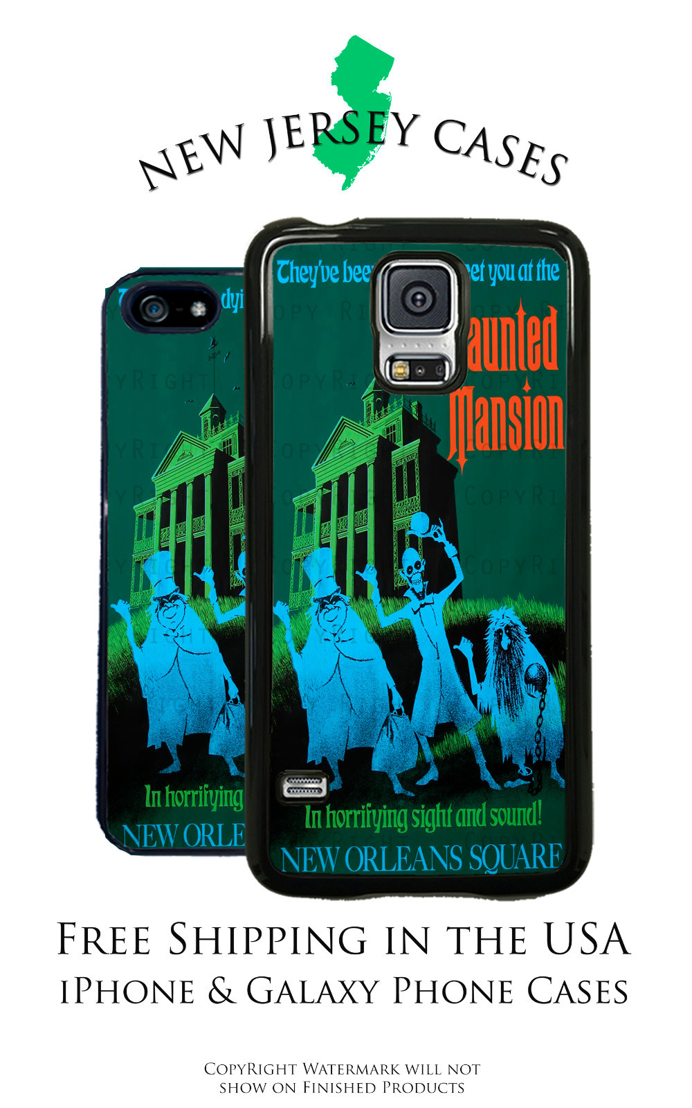 Disney Haunted Mansion Movie Poster Apple Samsung Lg Google Pixel Phone Case Ebay