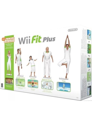 Nintendo Wii Fit Plus Balance Board Games OPEN BOX NEW Original 5 in 1 Fitness