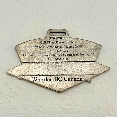 Chateau Whistler Golfschläger Whistler BC Canada Metall Golftaschenanhänger - Bild 2 von 3