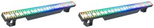  2 Rockville Pixel Hybrid Bar Battery Linear Wash/Strobe/Blinder Light Strips