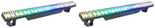 (2) Rockville Pixel Hybrid Bar Battery Linear Wash/Strobe/Blinder Light Strips