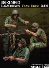 BRAVO 6 35063 VIETNAM WAR U.S. MARINES TANK CREW PHOTOETCHED 3 FIGURES 