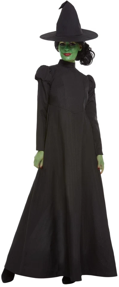 Ladies Witch Costume Adults Halloween Fancy Dress Witches Outfit UK 8-18 — 第 4/4 张图片