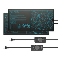 SUNCORE A3X2 Dual Waterproof Seedling Mats with Heating Controllers 10" x 20.75"