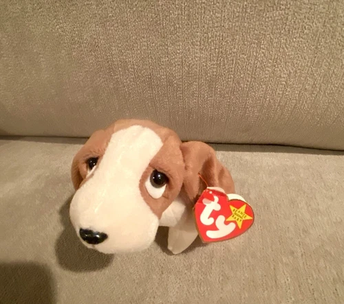 Ty Beanie Babies Tracker The Basset Hound Dog, Rare, Vintage, Retired