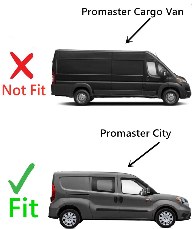Fits 15-22 Ram Promaster City Passenger Rear Door Window Glass Manual MOVABLE Foto 4 de 4