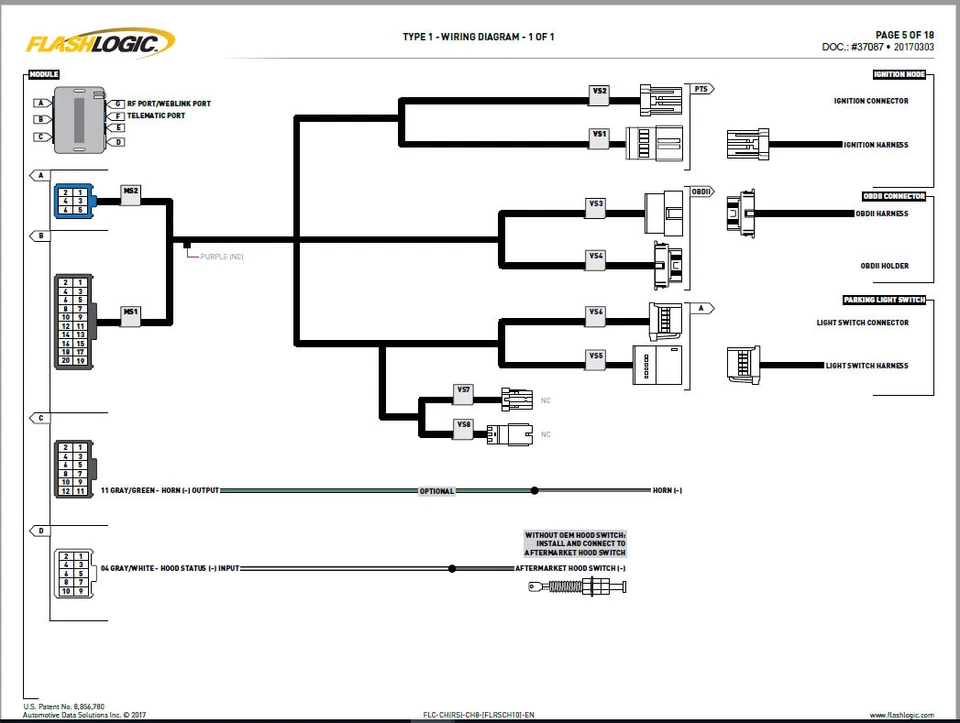 Flashlogic Complemento Plug and Play Arranque Remoto para Dodge Journey 2014 FLRSCH10 Foto 2 de 4