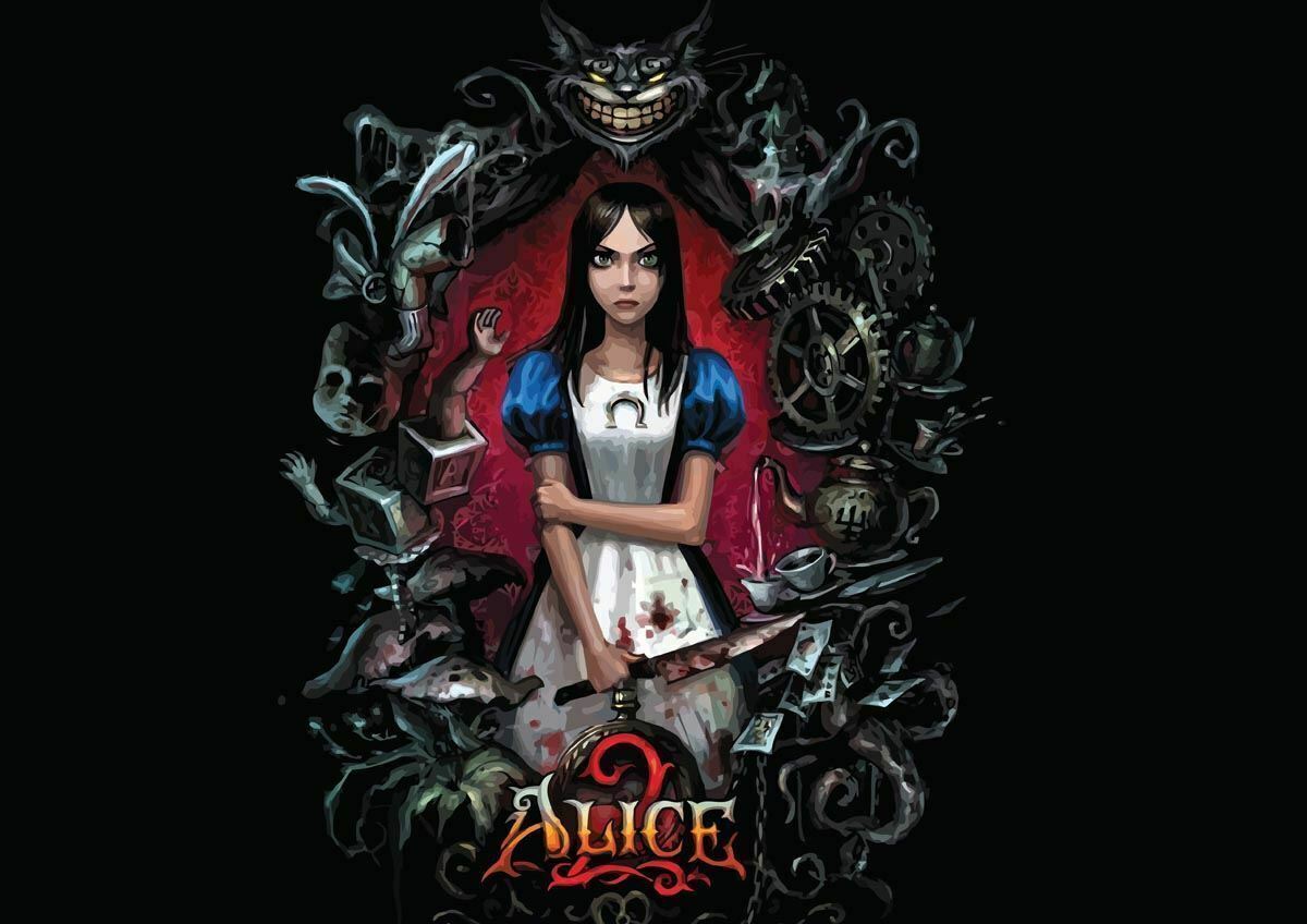 ALICE 2 IN WONDERLAND MADNESS XBOX 360 NEW ART Wall Print Poster