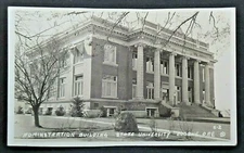 Administration Bldg State University Eugene Oregon Real Photo Postcard RPPC 4499