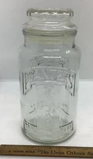 VINTAGE 75th Anniversary Planters Peanuts Glass Jar 