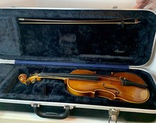 3/4 Violin E.R. Pfretzschner Copy of Antonius Stradivarius 1977 w/Case bow READ